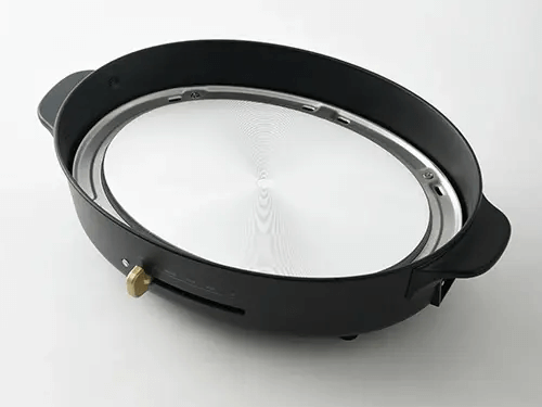 ブルーノオーバルホットプレート熱線画像